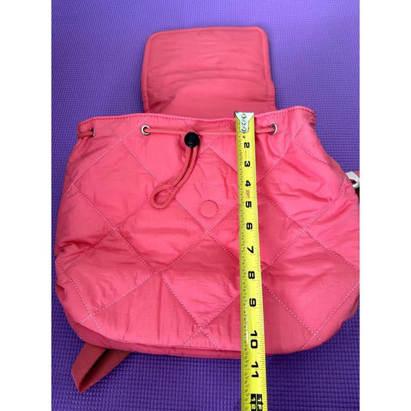 Kipling Adino Mini Backpack - Cosmic Pink Quilt (Retail $119!) monkey keychain - Picture 4 of 6